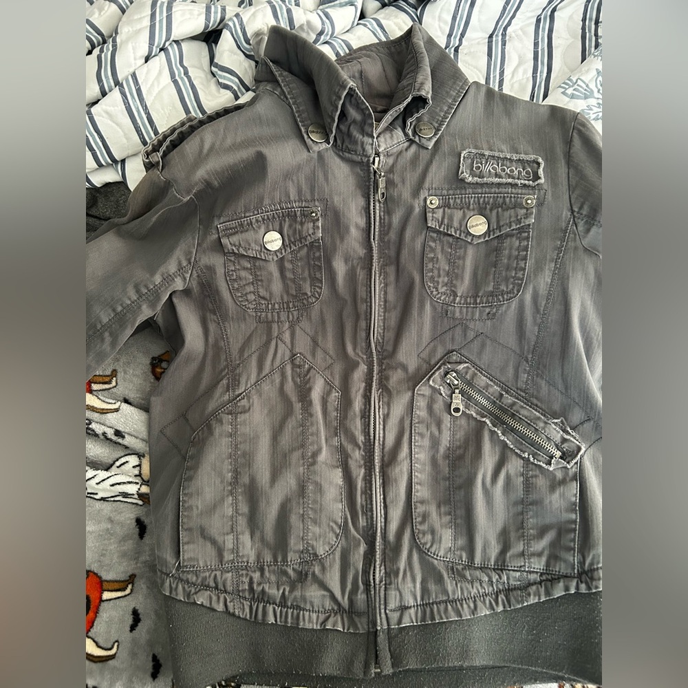 Billabong Charcoal Bomber Jacket